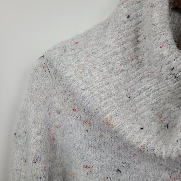 Lou & Grey Confetti Cowl Neck Knit Sweater Small - Picture 3 of 5